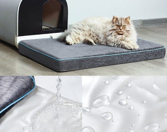 Custom Chenille Cushion Dog Bed Cushion 2'' Thick Washable Pet Mat Crate Cushion with Removable Cover Kitchen Nook Mattress Boxed Cushion