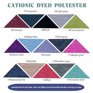 Custom Size Cushion Covers 3'' Thick Bench Cushion Covers Seat Cushion Covers with Zipper Chair Pad Cover For Indoor Replacement Only Covers image 11