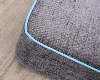 Dog Bed Mat Cushion Custom Size 4'' Thick Chenille Cushion for Pet Bed for Large Dogs Removable Washable Cover and Waterproof Lining Dog Mat