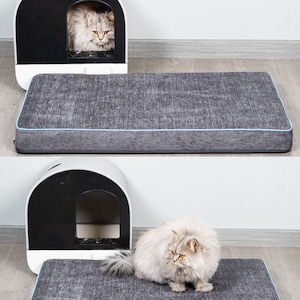 Custom Dog Bed Chenille Cushion 2'' Thick Washable Pet Mat with Removable Cover Kitchen Nook Mattress Boxed Cushion for Christmas Decoration immagine 9