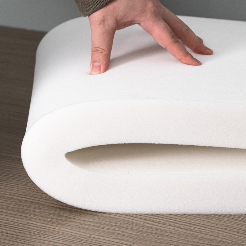 Custom Size Foam High Density Cushion Foam Insert Replacement Cushions High-Resilience Foam Sheet Firm Fast Dry Foam Bench Foam 2'' Thick image 3