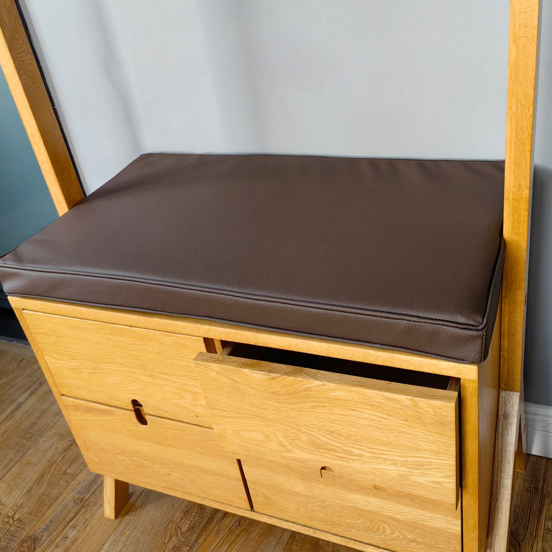 Custom Cushion Leather Bench Cushion 2'' Thick Window Seat Cushion Full