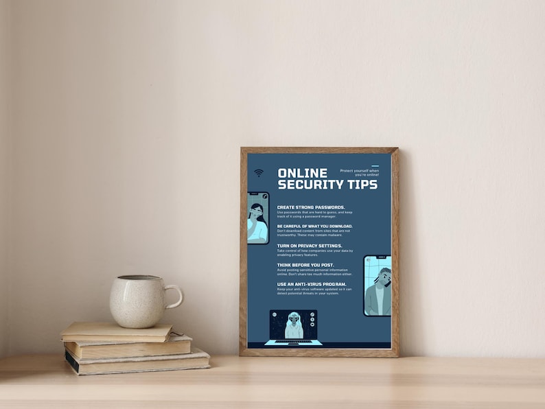 IT Security Posters – Set of 6 Digital Citizenship Prints | Cyber ...