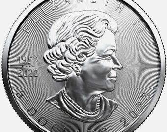 2023 1 oz Canadian Silver Maple Leaf 5 Dollar Coin 9999 Fine Silver BU -Back In Stock!