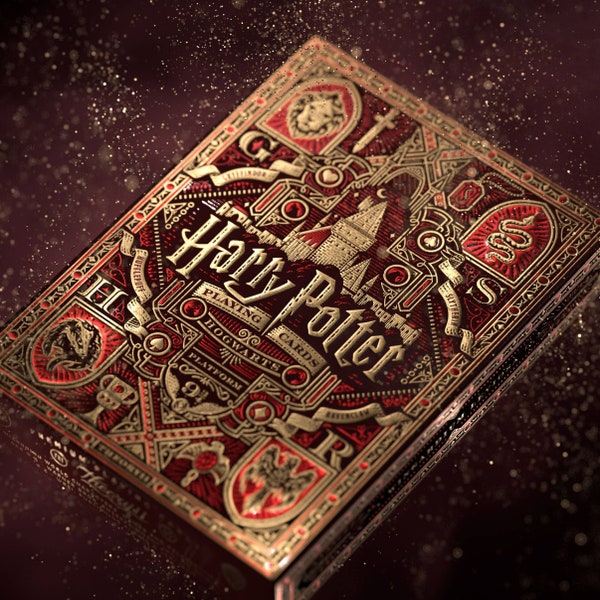 Harry Potter Playing Cards Luxury Gold Foil