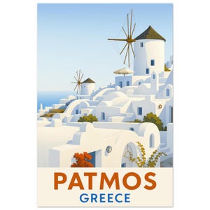 Fin de Journée sur l'Ile de Patmos – Stampa artistica su poster – Finitura premium antiriflesso