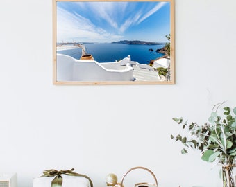 Voyage en Grèce à Santorin : Art decoration - Impressions uniques - Téléchargement numérique -Disponible en 1 format d&#39;image 2x3