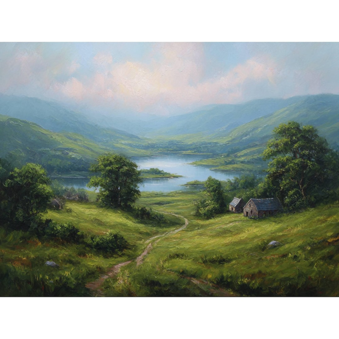 Ireland Painting Killarney Original Oil Art Irish Lake Landscape ...