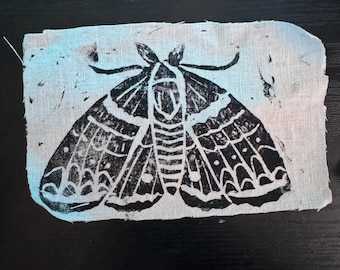 Black Print Moth Patch