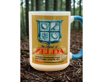 The Legend of Zelda NES Mug | Retro Gamer Gift Coffee Cup