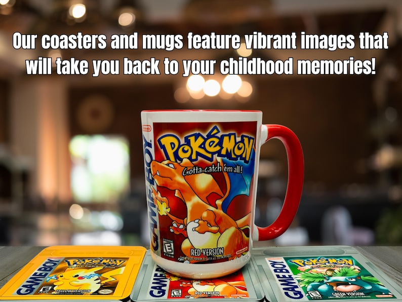 Pokemon Red Game Boy Mug | Original Kanto Adventure Cup | Retro Gaming Collector Gift | Vintage Fan Merch image 9