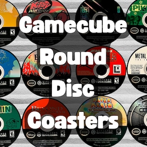 GameCube Disc Coaster | Retro Gamer Gift | Round Mini DVD Style |  | GameCube Classic Art