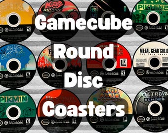 GameCube Disc Coaster | Retro Gamer Gift | Round Mini DVD Style |  | GameCube Classic Art