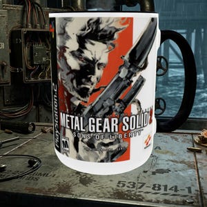 Metal Gear Solid 2 Mug and Coaster Set | MGS Coffee Cup | Retro Gamer Gift