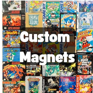 Retro Video Game Magnets: Vivid Vinyl Art, Gamer Gift