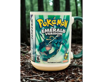 Pokemon Emerald Mug | Pokemon Fan Gift | Gameboy Advance Merch - Etsy