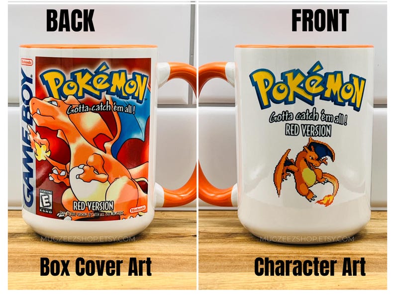 Pokemon Red Game Boy Mug | Original Kanto Adventure Cup | Retro Gaming Collector Gift | Vintage Fan Merch image 5