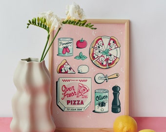 A5 pizza print