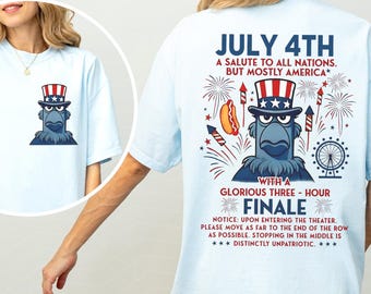 But Mostly America Shirt, Patriotic Sam Eagle Muppets July 4th Fireworks Celebration, Us Flag, Disney World Shirt