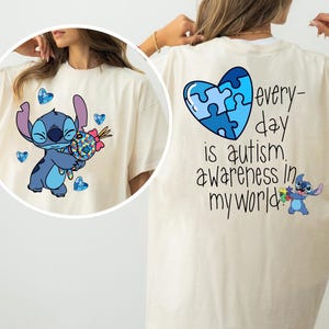 Stitch Autism Awareness T-shirt, Disney Autism Shirt, Awareness Day Shirt, Autism Awareness Month Tee