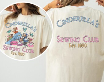 Disney Jaq & Gus Gus Shirt, Disney Cinderella's Sewing Club Shirt, Disneyland Cinderella Est 1950 Shirt, Disneyworld Trip Shirt, Disney tee