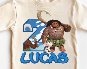 Moana Maui Birthday Shirt, Disney Birthday Boy T-Shirt, Disney Family Birthday Sweatshirt, Disneyland Birthday Vacation Tees