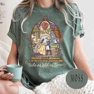 Retro Disney Beauty And The Beast Tale as Old as Time Shirt, Disney Belle Princess Shirt, Disney Girl Trip 2025 Shirt, Disney Shirt