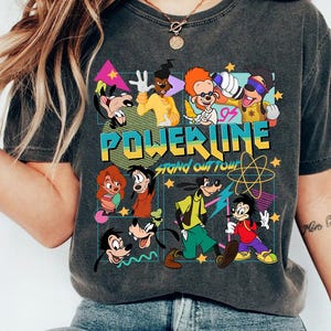 Vintage Powerline 95 Shirt, Stand Out Shirt, Goofy Powerline Max Goof, A Goofy Movie Shirt, Family Matching Trip, Father&#39;s Birthday Gift