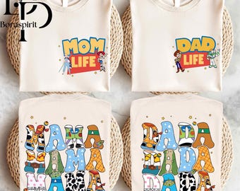 Disney Toy Story Mom Dad T-Shirt, Toy Story Mom Dad Life Tee, Mother and Father Gift Shirt, Toy Story Family Shirt, Disney Family Trip Shirt