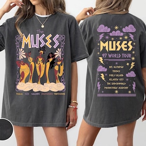 Vintage Disney Hercules The Muses 97 World Tour Shirts, Retro Disney Hercules Diva Muses Song Concert Shirt, WDW Disneyland Girl Trip Shirts