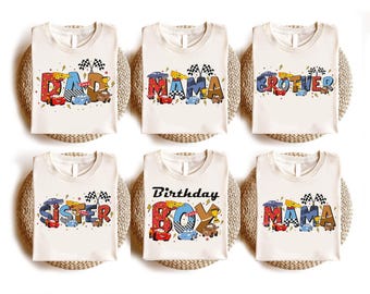 Lightning McQueen Birthday Shirt, Disney Cars Birthday Family T-Shirt, McQueen Birthday Boy Tee, Pixar Racing Birthday Sweatshirt