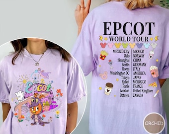 Disney Epcot Orange Bird Shirt, Disney Epcot World Tour Shirt, Disney Trip Matching Family Shirt, WDW Trip Tee, Sunshine On My Mind Tee