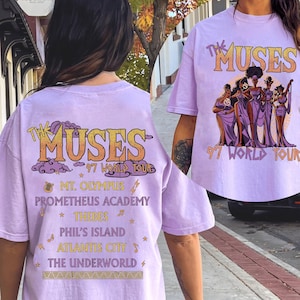 Retro Disney Hercules The Muses 97 World Tour Comfort Color Shirt, Retro Disney Hercules Diva The Muses Song Concert, Disney Girl Trip Shirt