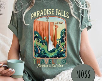 Camisa Disney Pixar Up, camiseta Paradise Falls Est 2009, camiseta Disney Carl y Ellie Adventure Is Out There, regalo de cumpleaños, viaje familiar