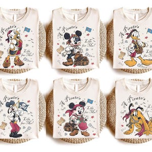 Disney Mickey & Friends Yo Ho Yo Ho A Pirate&#39;s Life for Me T-shirt, Disney Pirates Cruise shirt, Disney Pirates of Caribbean Shirt