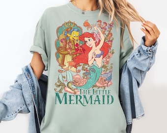 Retro Disney Little Mermaid Shirt, Little Mermaid Ariel Shirt, Ariel Mermaid Shirt, Disney Ariel Shirt, Ariel Mermaid Shirt