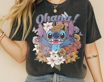 Disney Stitch Ohana Shirt, Disney Shirt, Lilo And Stitch Shirt, Ohana Means Family Shirt, Hawai Shirt, Gift For Her, Disneyworld Tee