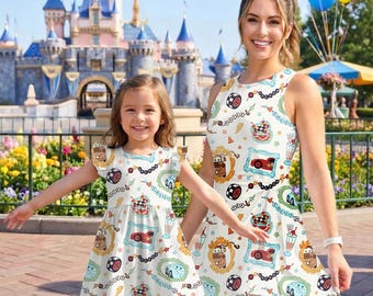 DisneyCar Speed Tow Mater Lightning McQueen Activewear Set, Disney Crossback Dress Women, Disney  Tennis Dress, RunDisney Marathon