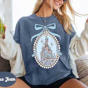 Disney Magical Castle Shirt, Magic Kingdom Blue Coquette Shirt, Disney Castle Fairytale Shirt, Disneyworld Family Trip 2025