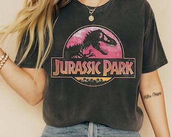 Vintage Jurassic Park Shirt, Retro Jurassic Park Entrance with Tour Shirt, Jurassic Park Dinosaur T-rex Shirt, Jurassic World