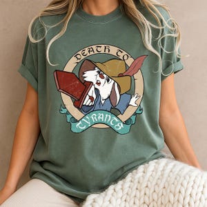 Retro 70s Skippy Rabbit Death To Tyrants Shirt, Vintage Robin Hood T-shirt, Disneyland Family Matching Tee, Magic Kingdom Park, WDW Trip