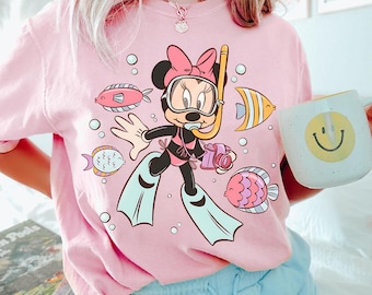 Disney Minnie Mouse Summer Shirt, Minnie Under Sea Shirt, Mickey And Friends Beach Tee, Magic Kingdom, Disney Family Trip, Birthday Gift