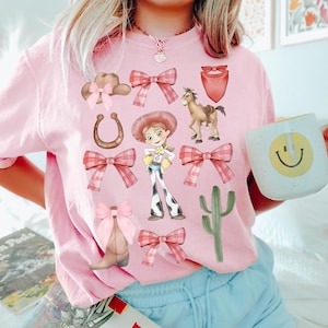 Toy Story Jessie Coquette Bow Shirt, Disney Jessie Sweatshirt, Jessie and Bullseye Western T-Shirt, Disneyland Country Girls Shirt
