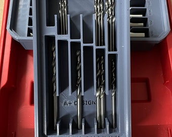 2 Milwaukee Packout Slim Bin Dividers for Drill Bits in