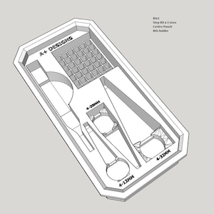 STL*** Milwaukee Packout Slim Bin Step bit holder STL ONLY