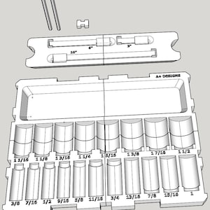 STL*** Milwaukee Deep impact set 49-66-7012 drawer storage for Packout Digital Download