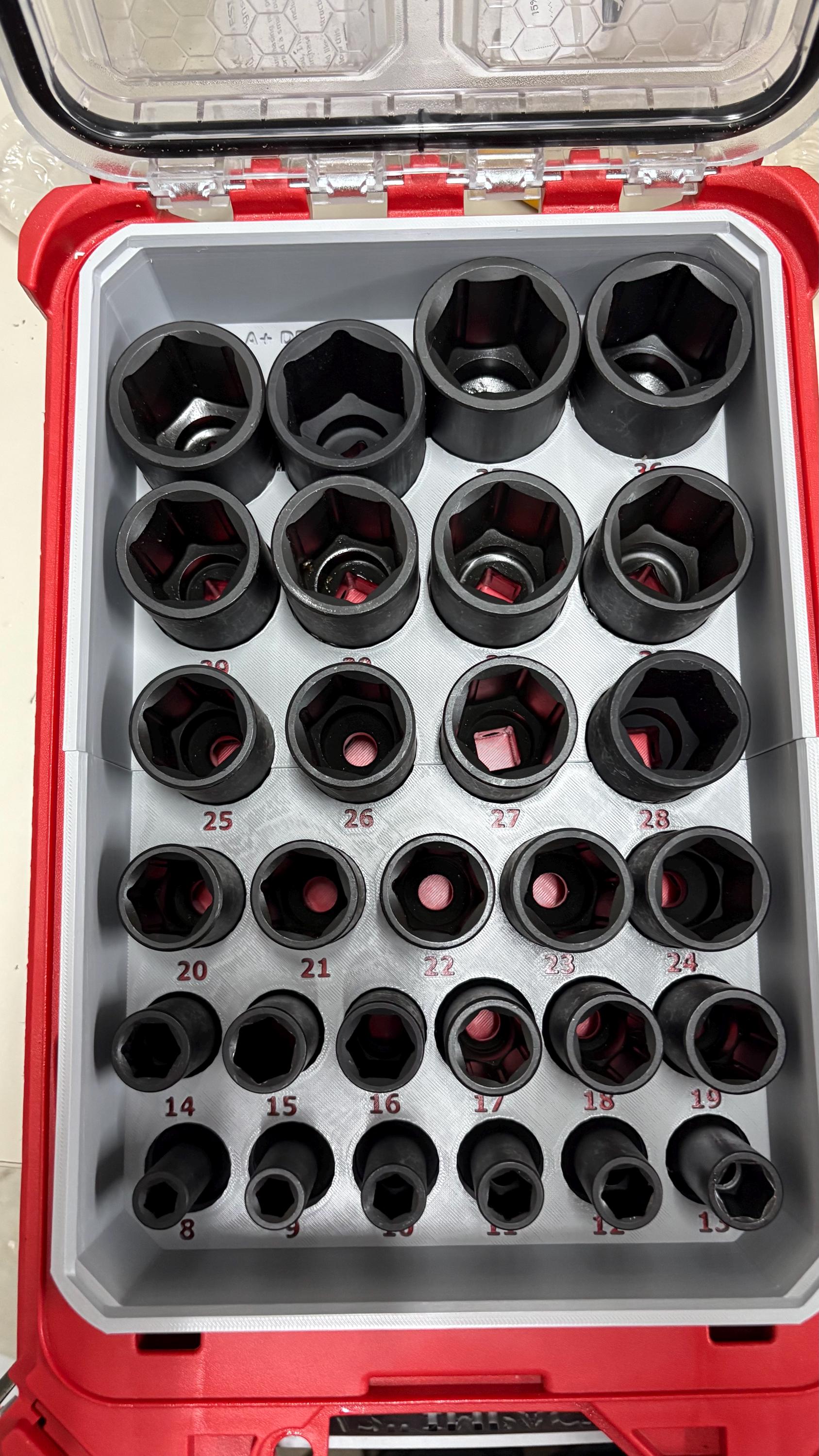 Milwaukee Packout Deep Impact Socket Storage Bin 49-66-7015 - Etsy