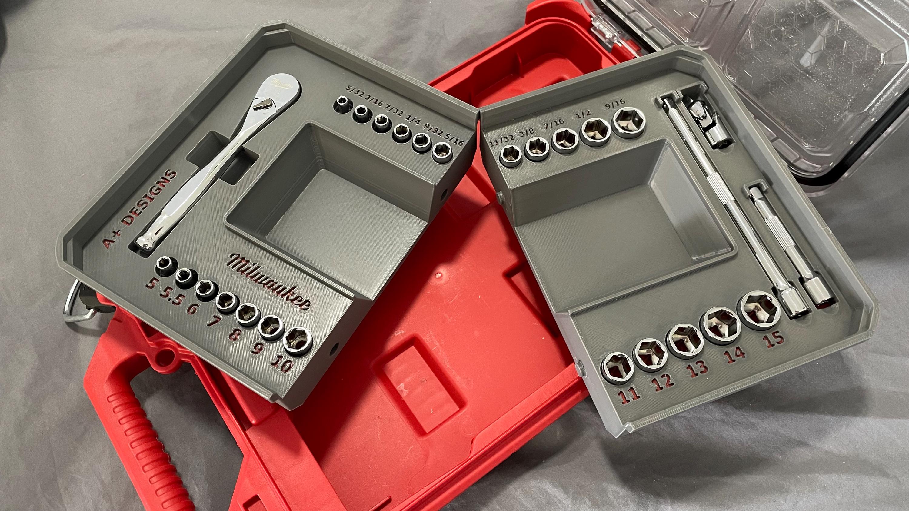 Compact Pack Off 3D Printed Milwaukee Compact Packout 1/4 Socket Set 48-22-9044 - Etsy