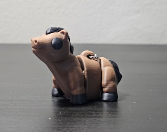 Articulated Baby Horse Keychain Fidget Toy
