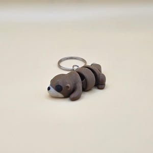 Cute Baby Otter Articulated Fidget Toy Keychain